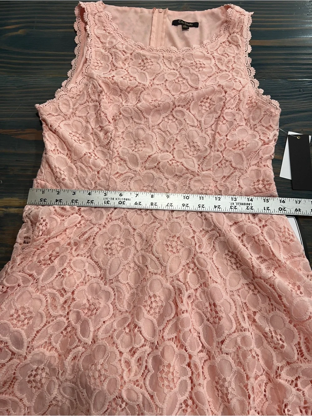City Studio Girls Delicate Pink Lace Fit & Flare Dress Size 13 NWT
